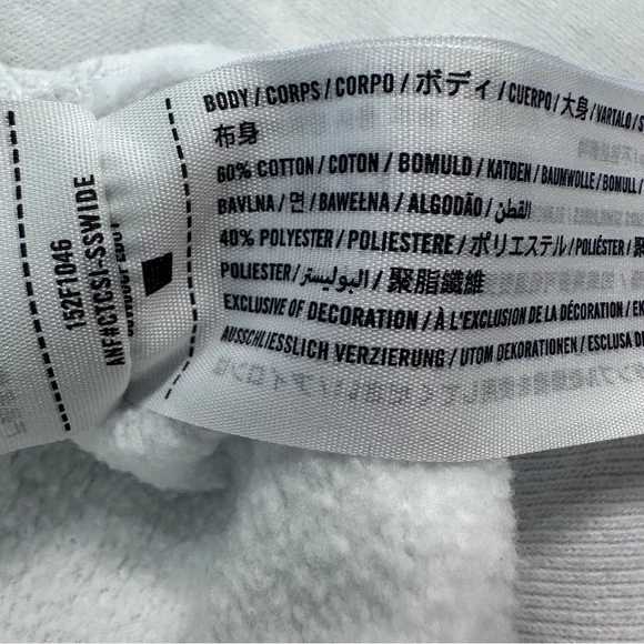 A&F White Graphic Crew-Neck Sweatshirt (Large) - Soft A&F Collection - Picture 6 of 7